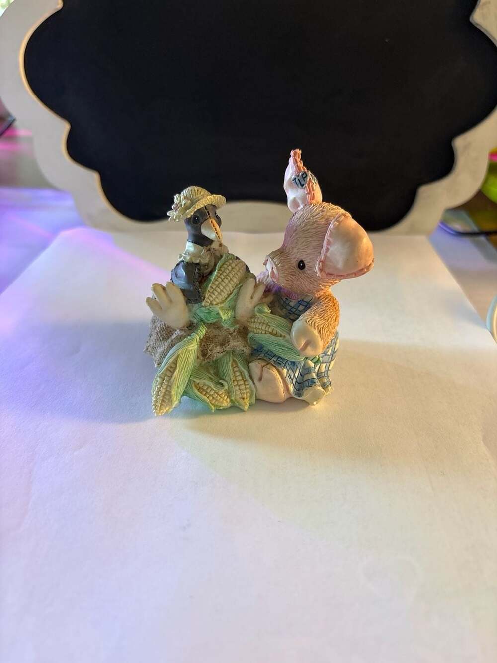 1994 Enesco This Little Piggy Figurine - Nothin' Corny 'Bout You And Me - 136492
